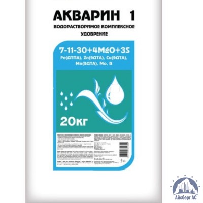 Удобрение Акварин 1 N-P-K+Mg+S+Мэ 7-11-30+4+3+Мэ в хелатной форме купить в Екатеринбурге